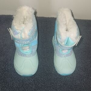Disney Frozen Kids Boots - Blue and White
